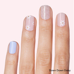 Dashing Diva Down Down Daisy base color for soft pastel nails