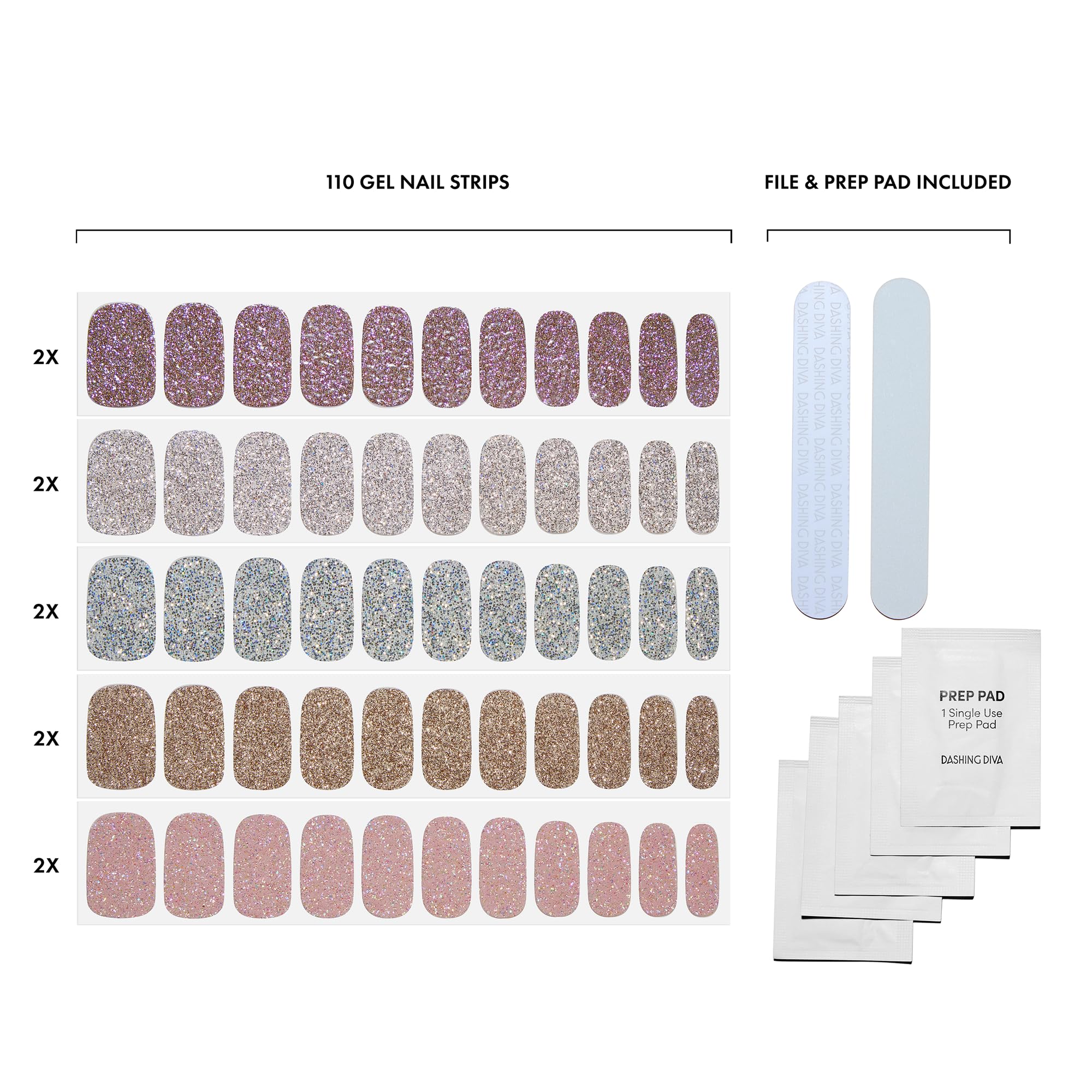 Dashing Diva Gloss Nail Strips demonstration of quick, wrinkle-free application