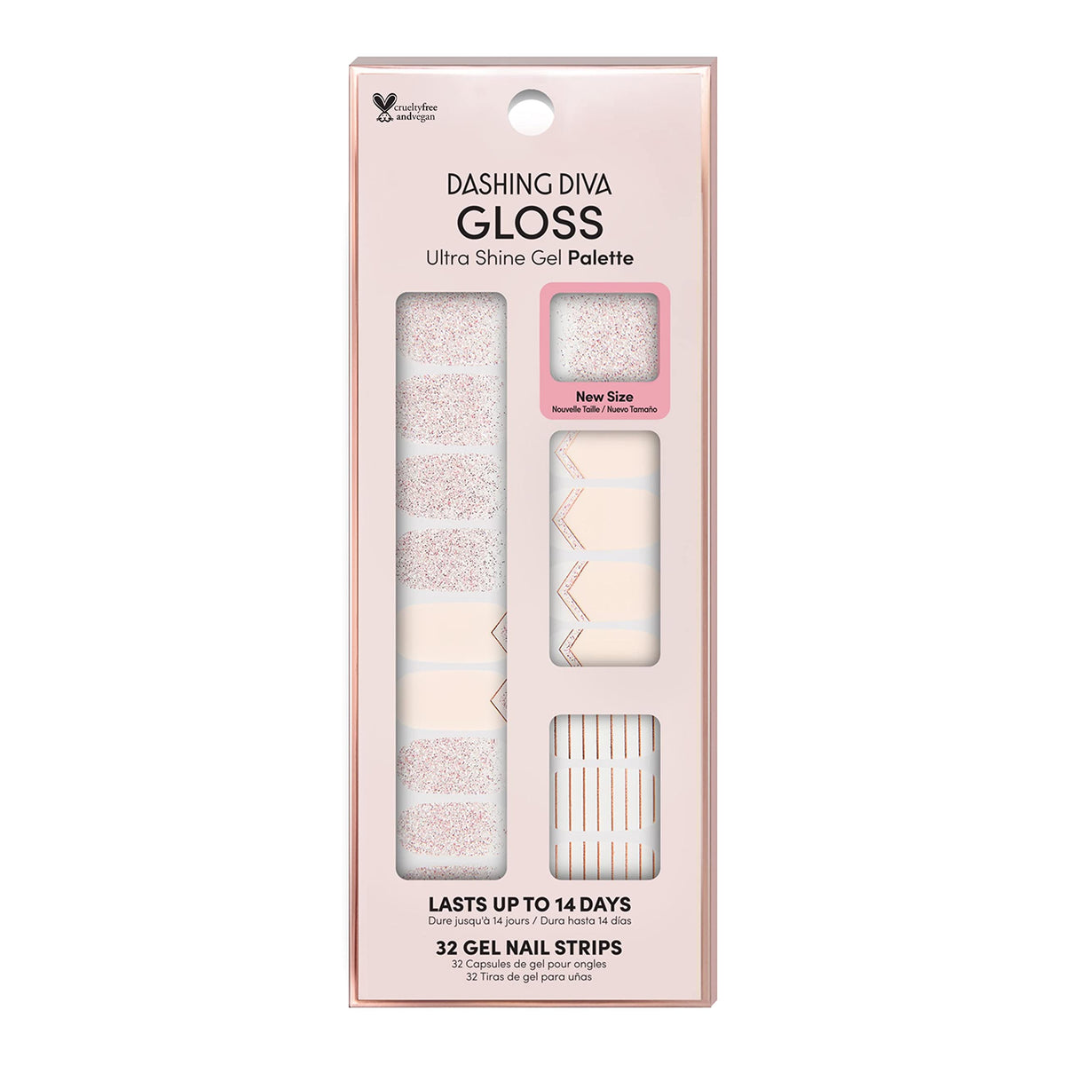 Dashing Diva Gloss The Blush packaging shown for at-home glossy nails
