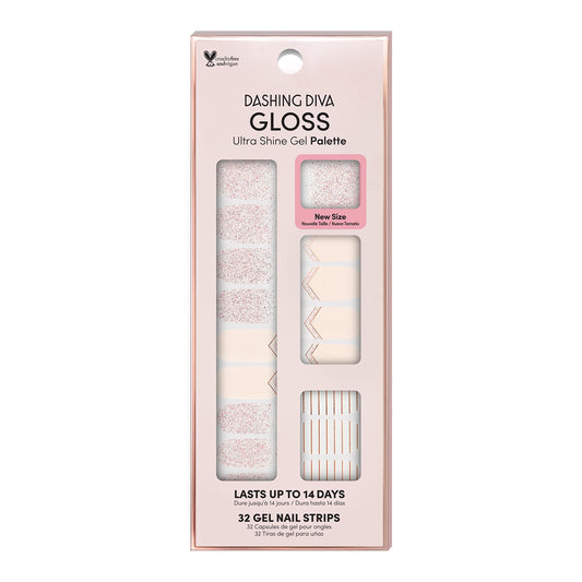 Dashing Diva Gloss The Blush packaging shown for at-home glossy nails