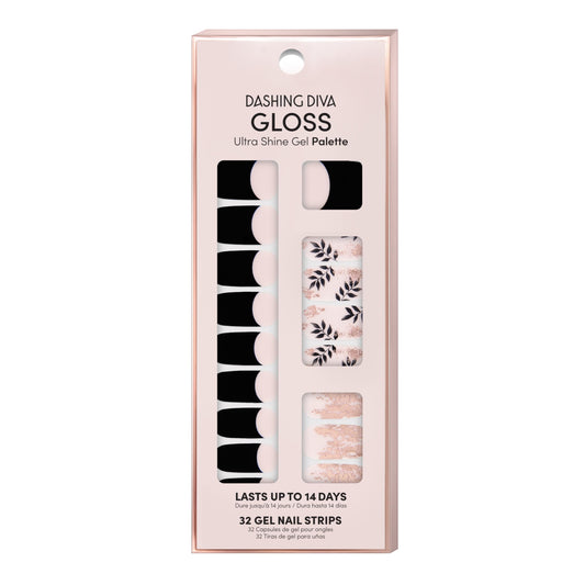 Dashing Diva Gloss Nail Strips Touch of Gold provide a quick, shiny gel-like manicure.