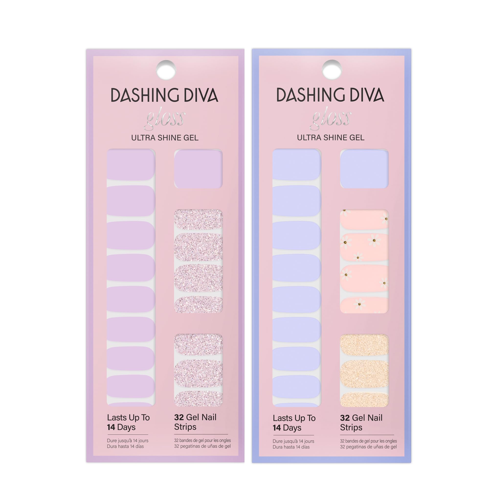 Dashing Diva gel strips apply in minutes for quick, wrinkle-free nails