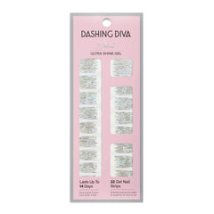 Dashing Diva Going Platinum gel strips for a shiny, chip-resistant manicure