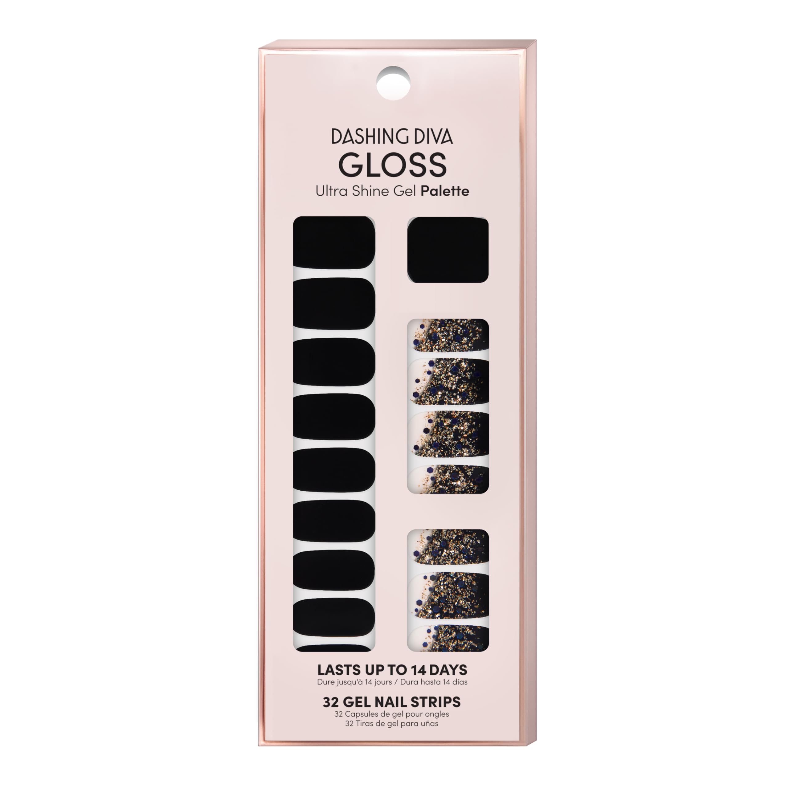 Dashing Diva Hollywood Lane gloss nail strips offer an instant at-home gel look