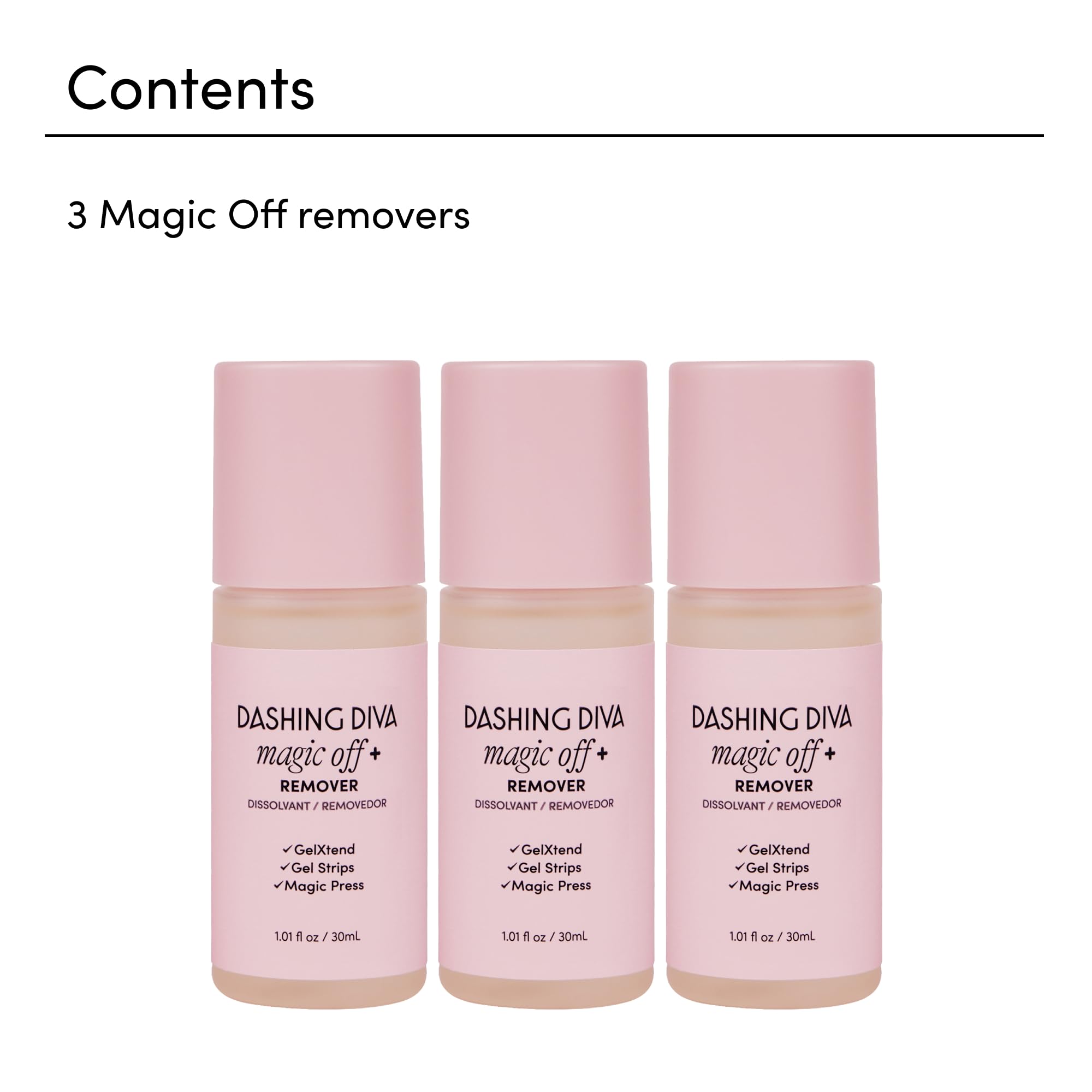 Dashing Diva Magic Off+ remover wooden sticks for smooth removal