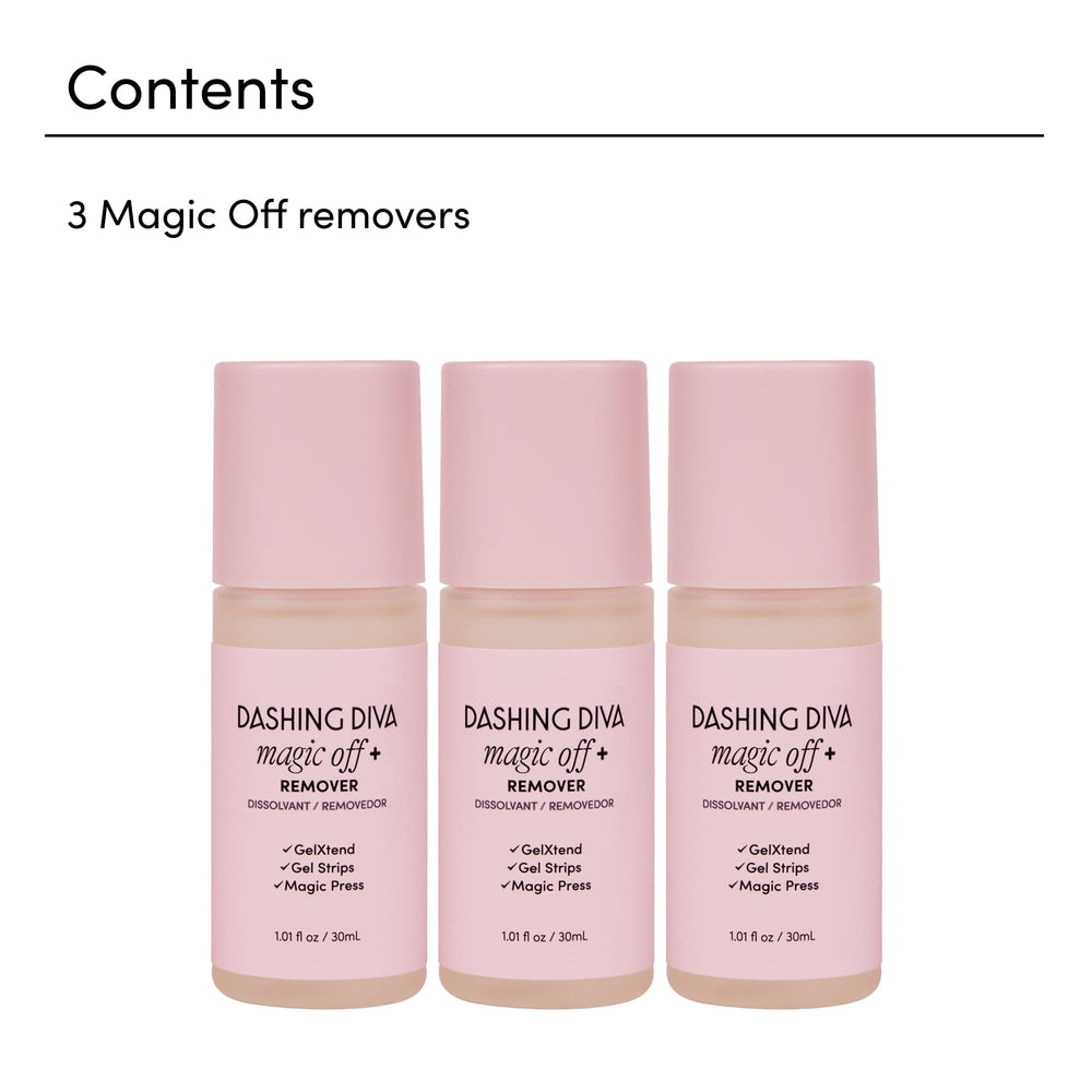 Dashing Diva Magic Off+ remover wooden sticks for smooth removal