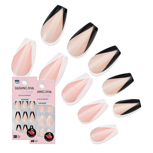 Dashing Diva Magic Press After Hours coffin nails deliver a glossy gel look