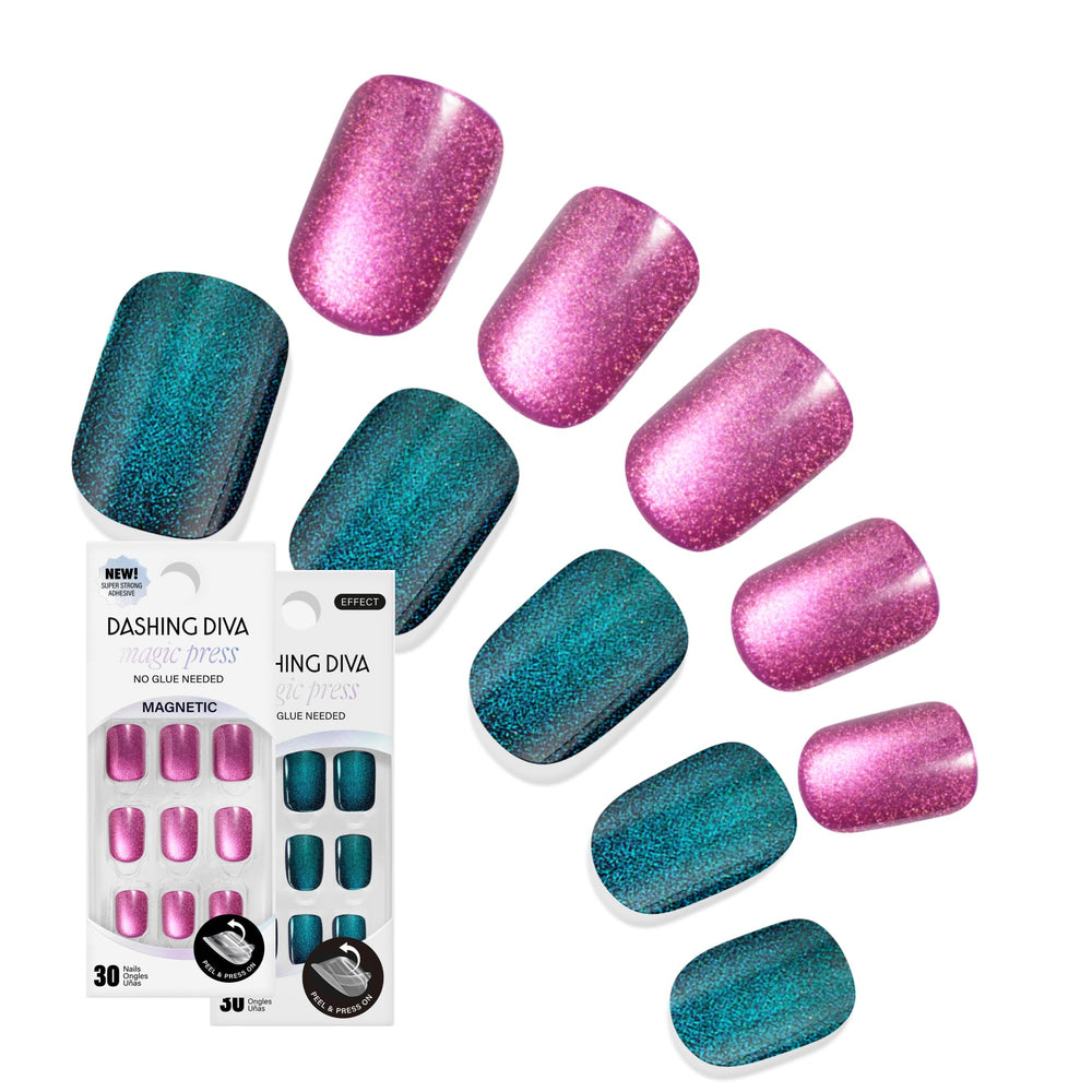 Dashing Diva Magic Press Ruby Slippers kit with glossy, long-lasting nails for stylish wear
