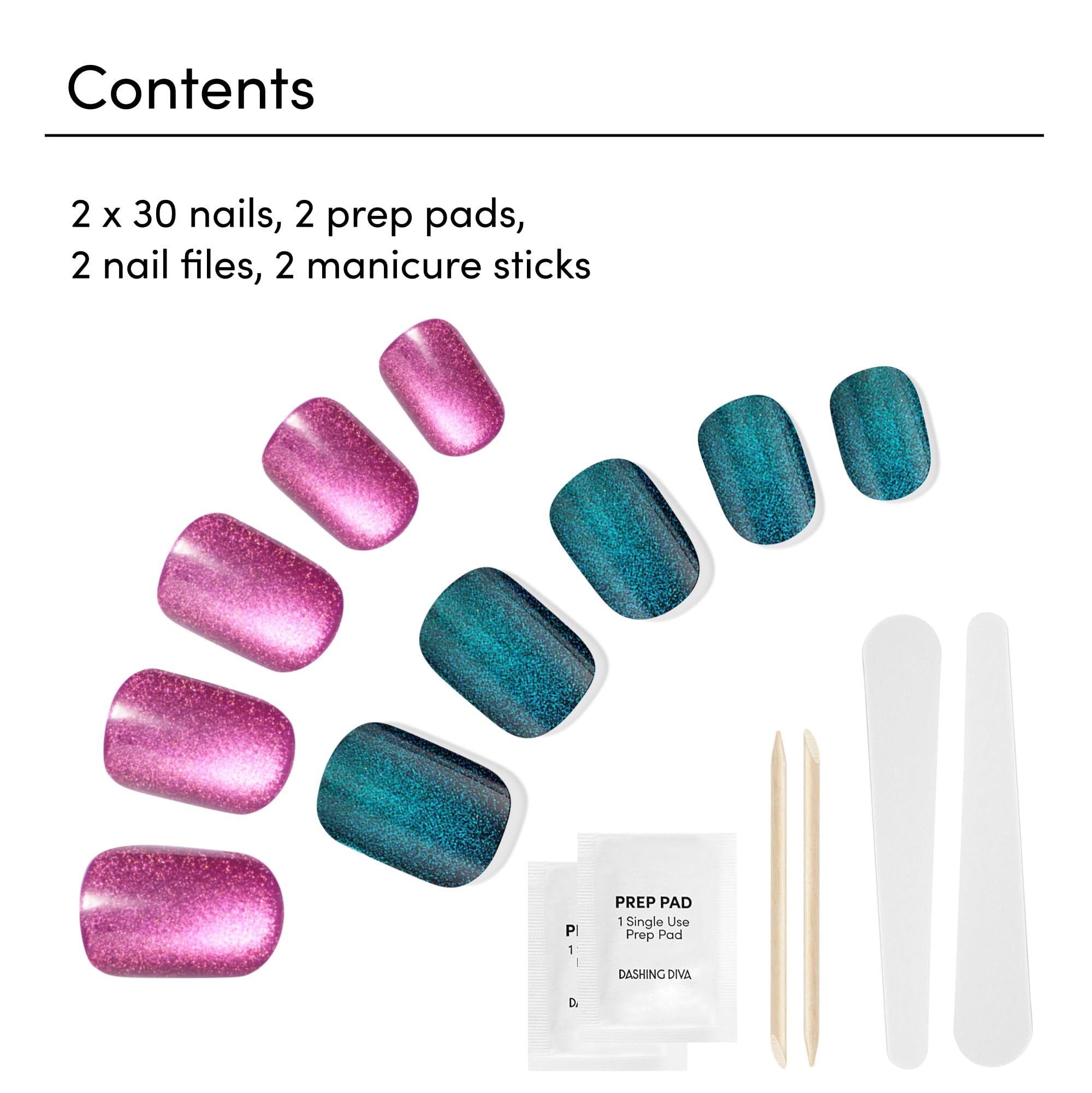 Dashing Diva Magic Press stay-put adhesive ensures secure wear