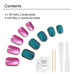 Dashing Diva Magic Press stay-put adhesive ensures secure wear