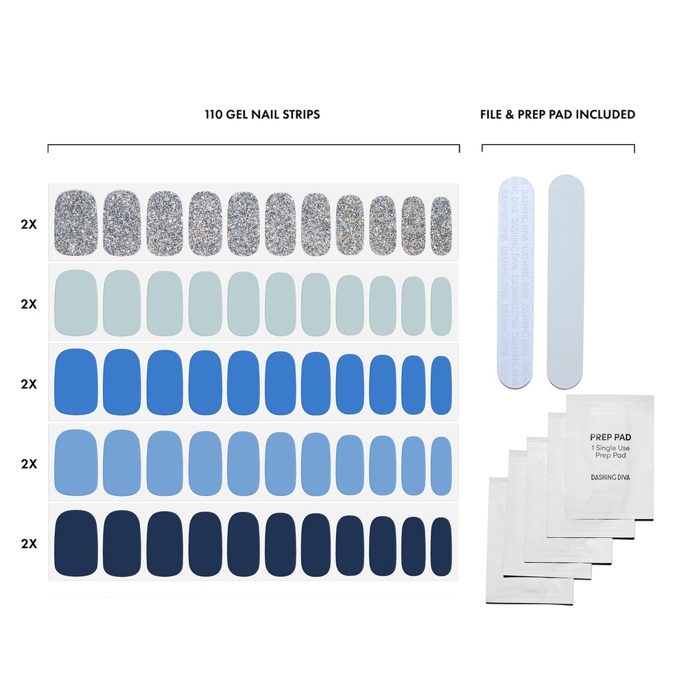 Dashing Diva nail files 2-pack smooth edges for precise application.