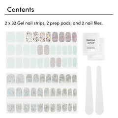 Dashing Diva fold and trim technique to fit nails precisely.