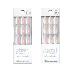 Dashing Diva Nailbliss Rosewater Glaze nails with pink-to-white ombré shine for a salon-grade look