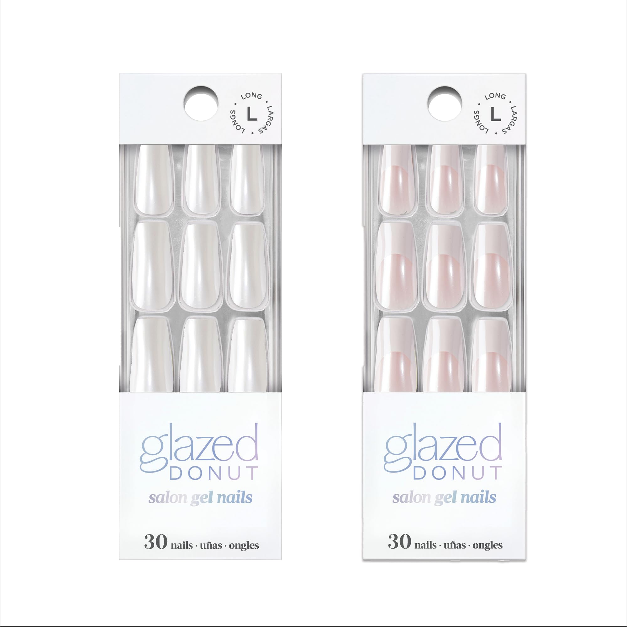 Dashing Diva Nailbliss Vanilla Glaze nails for a sleek long-lasting manicure.