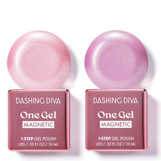 Dashing Diva One Gel Moment bottle closeup for long-lasting shine.