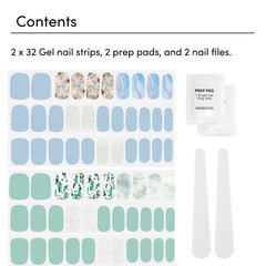 Prep pad and nail file included for precise prep