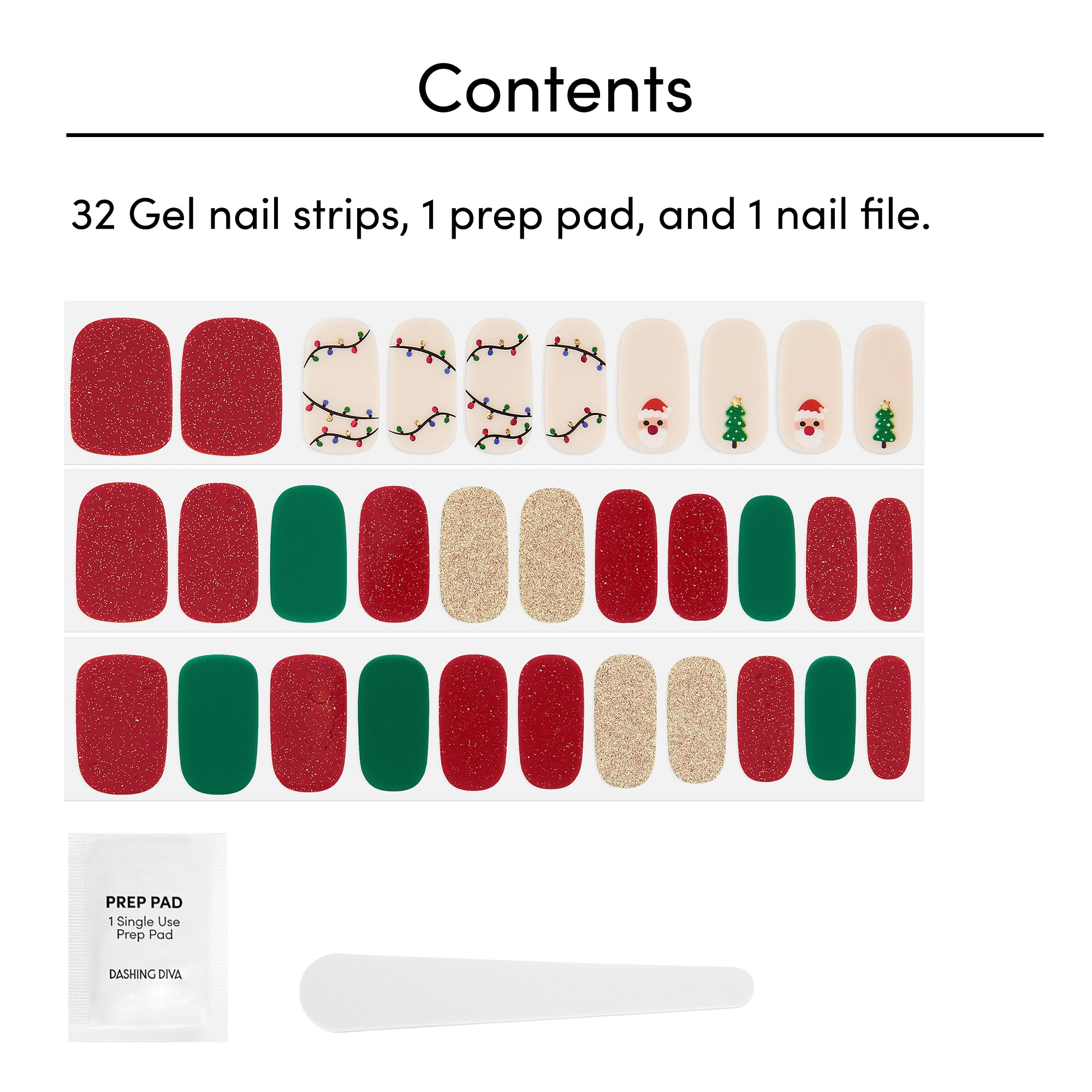 Dashing Diva nail file included for smooth, even edge shaping.