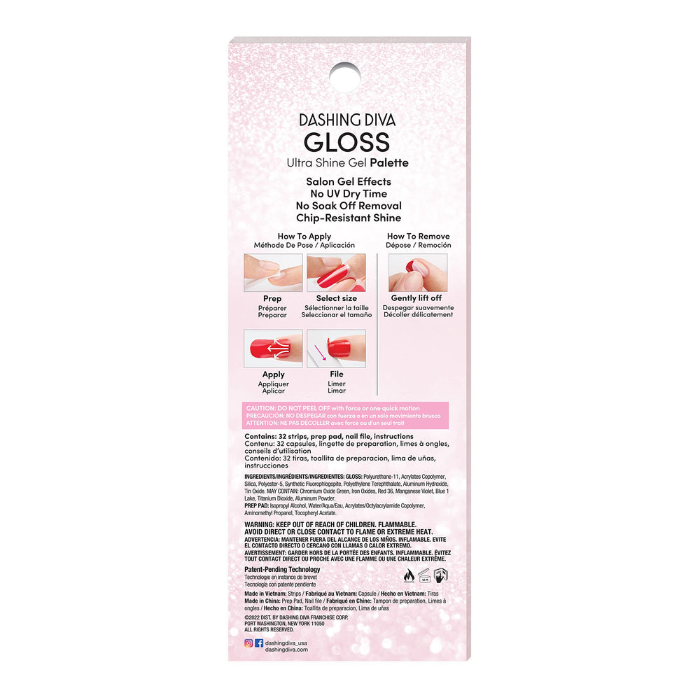 Dashing Diva quick-application gel strips enable a manicured look in minutes.