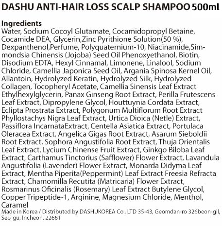 DASHU ingredients close-up showing proteins and botanical extracts