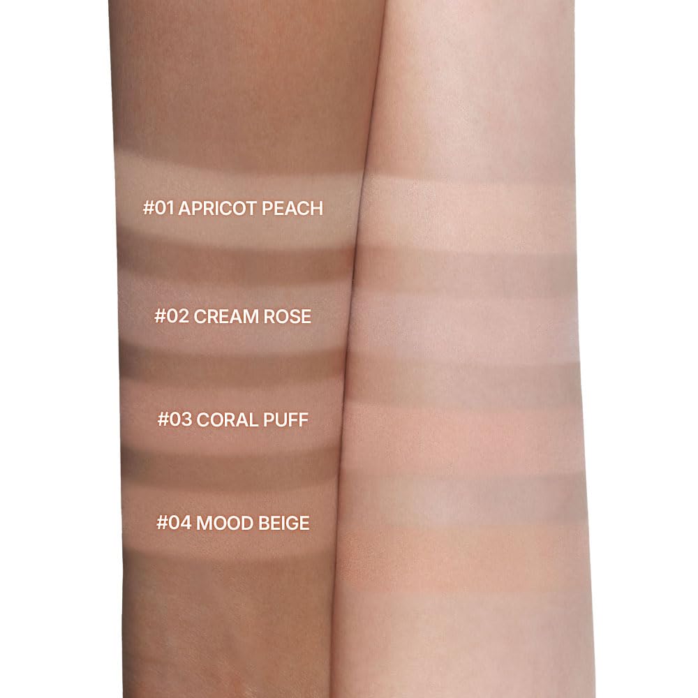 Dasique Blending Mood Cheek #01 use with brush for even, seamless color