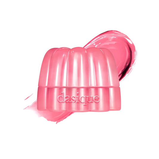 Dasique Chewing Glow Pot Peony Gummy packaging with mini brush for on-the-go color.