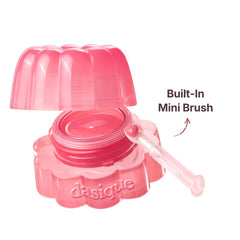 Dasique Chewing Glow Pot watery glow swirls into jelly shine on lips.