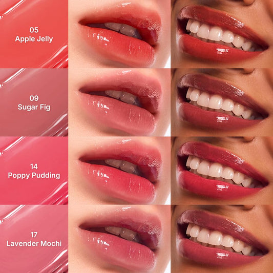 Dasique Chewing Glow Pot Apple Jelly mini brush enables precise lip application.