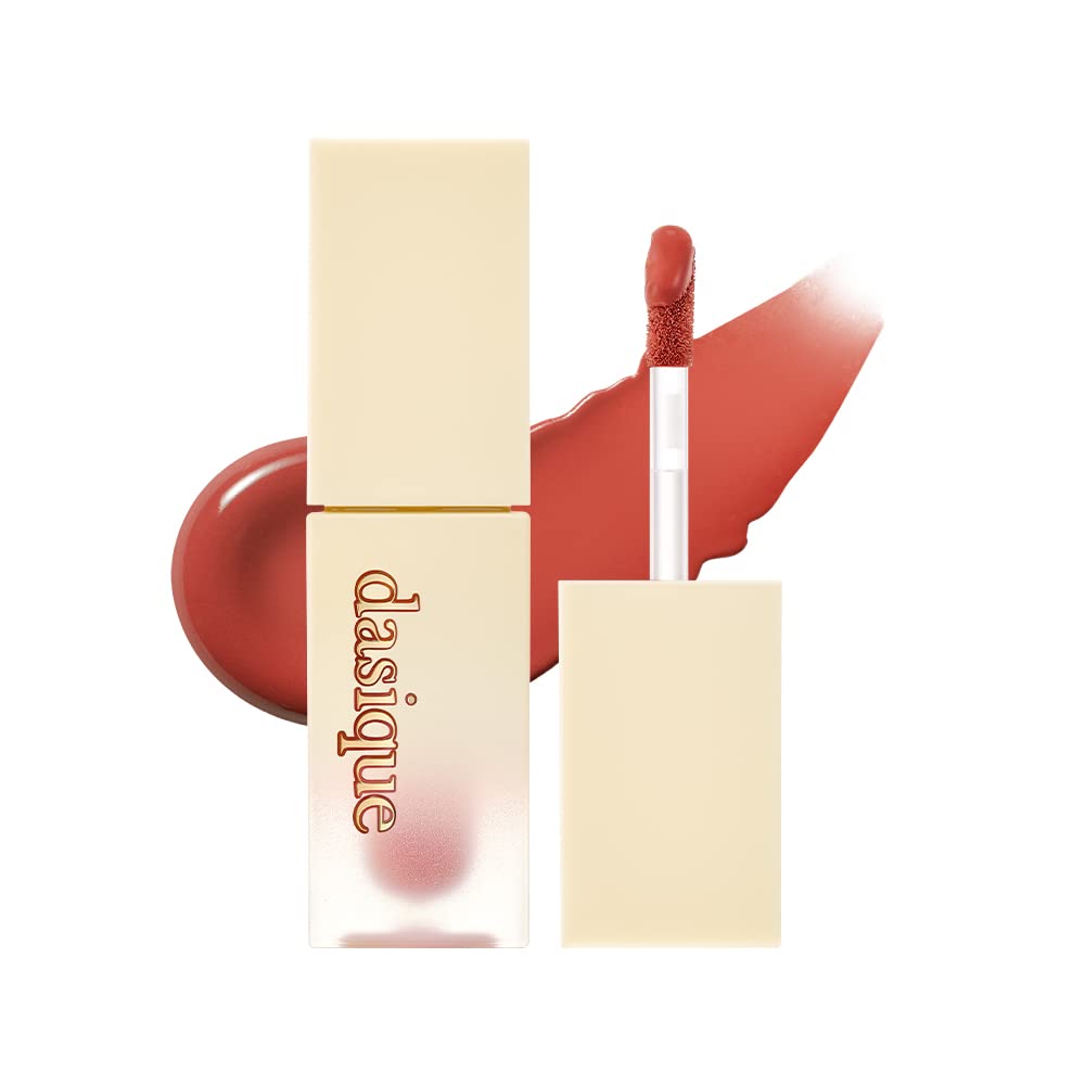 Dasique Cream de butter Tint #03 Caramel Brick swatch shows warm, buildable color on skin.