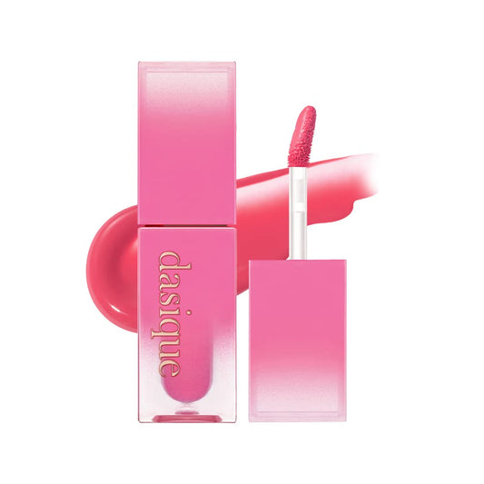 Dasique Juicy Dewy Tint 05 Mauve Berry bottle shows hydrated glossy color.