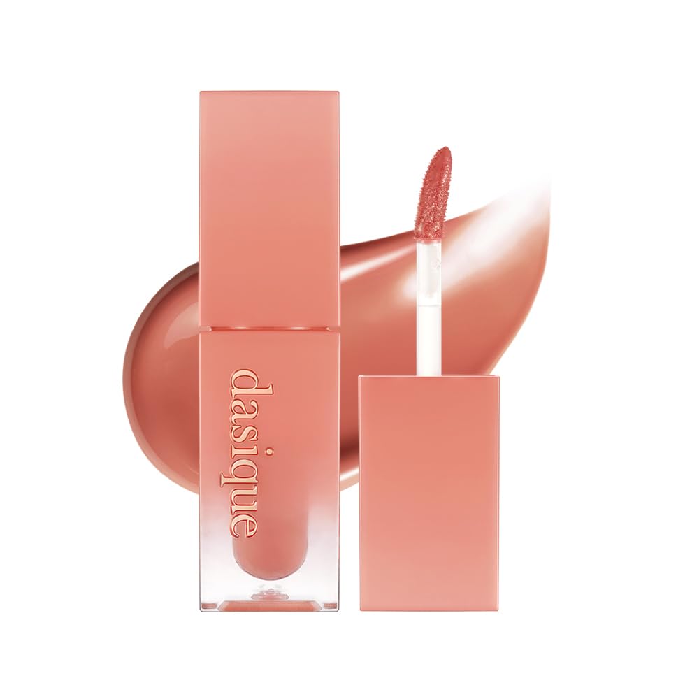 Dasique Juicy Dewy Tint Bare Nude cap close-up showing natural nude shade and hydrating shine.