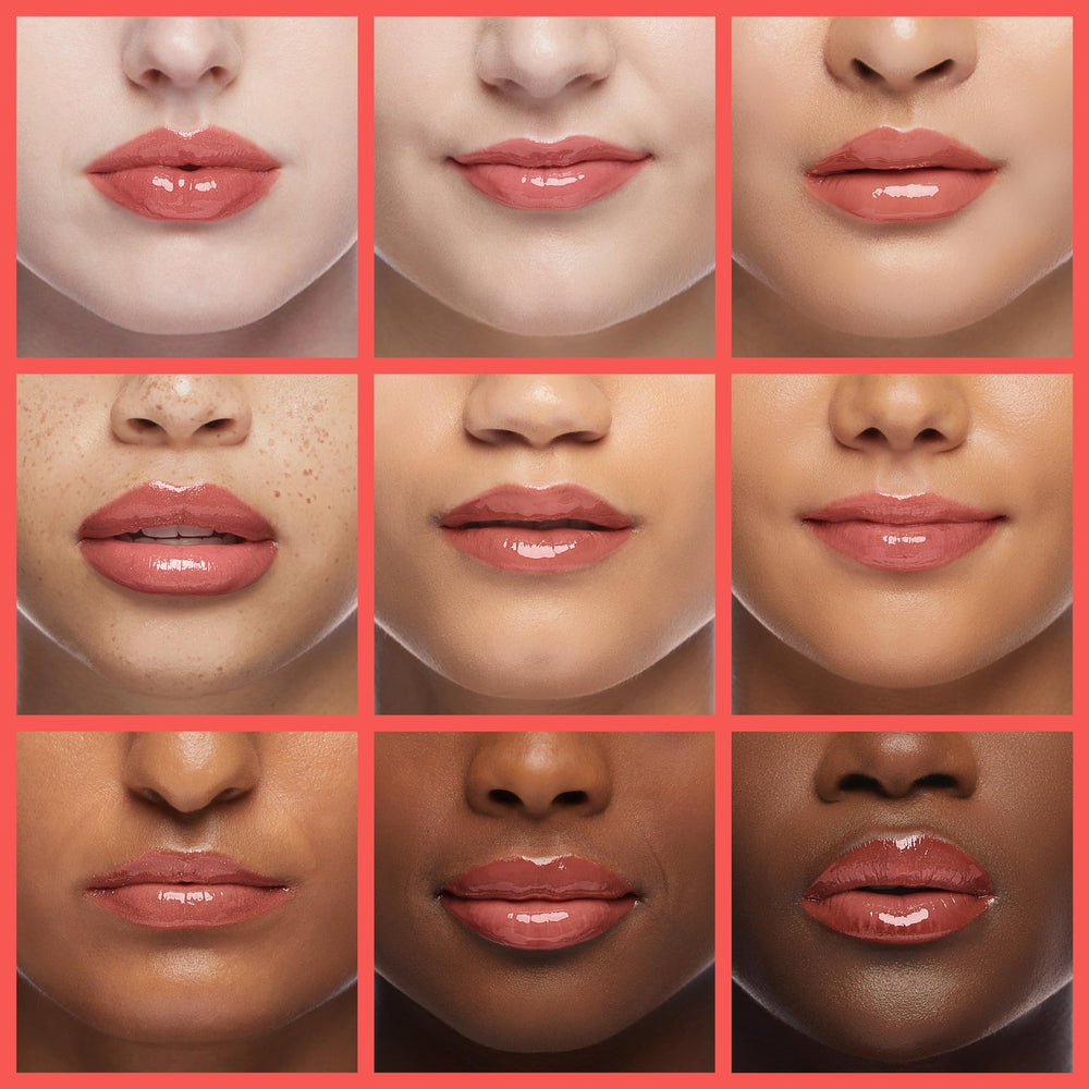 dasique Juicy Dewy Tint lip swatch demonstrates non-stick comfort.