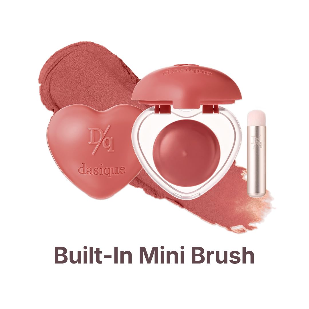 Dasique Souffle Color Pot 25 Black Currant swatch on cheek for natural flush