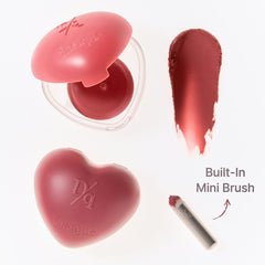 Dasique Souffle Color Pot Pomelo Pudding lip swatch for a pop of color