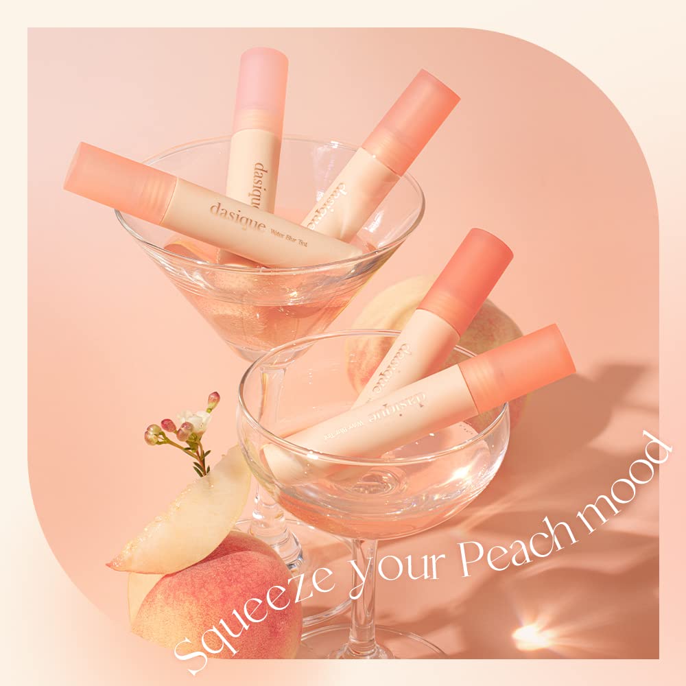 Dasique Water Blur Tint 05 Rich Peach transfer-proof lip color for lasting wear.