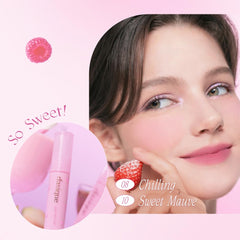 dasique Water Blur Tint packaging displaying berry-inspired design and vegan-certified claim visible