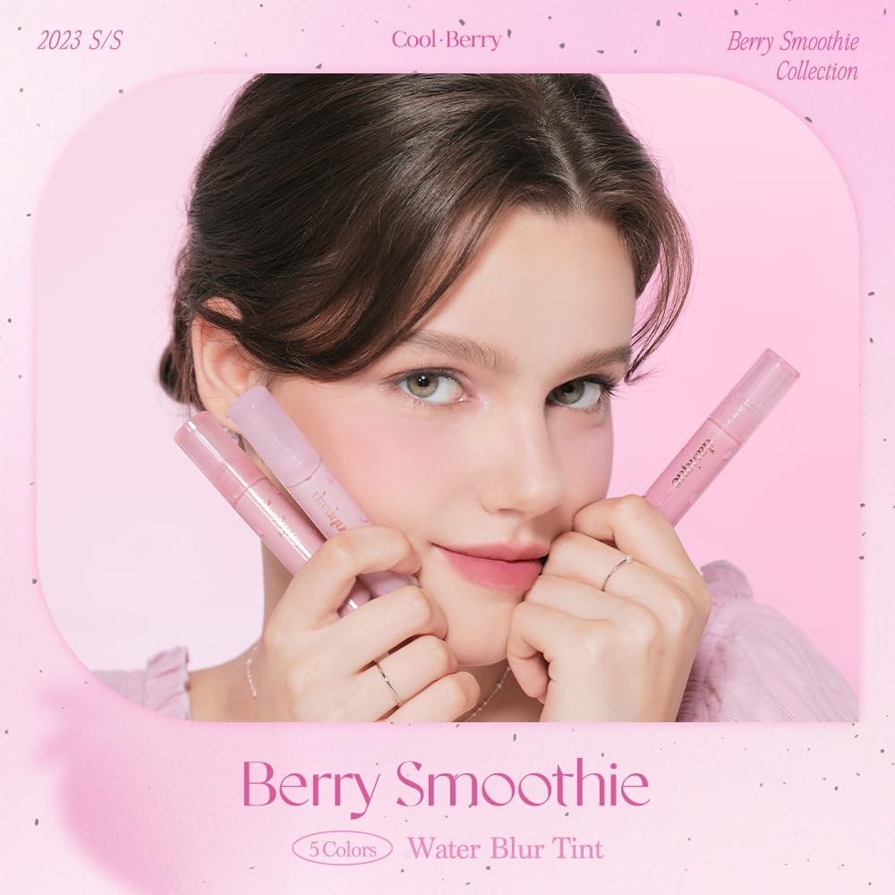 dasique Water Blur Tint 09 Very Berry swirls, hints at fuller-looking lips with a silky finish