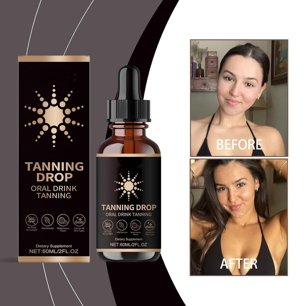 DASIUIP Tanning Drops daily-use bottle supports gradual color build over days