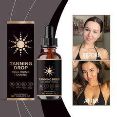 DASIUIP Tanning Drops daily-use bottle supports gradual color build over days