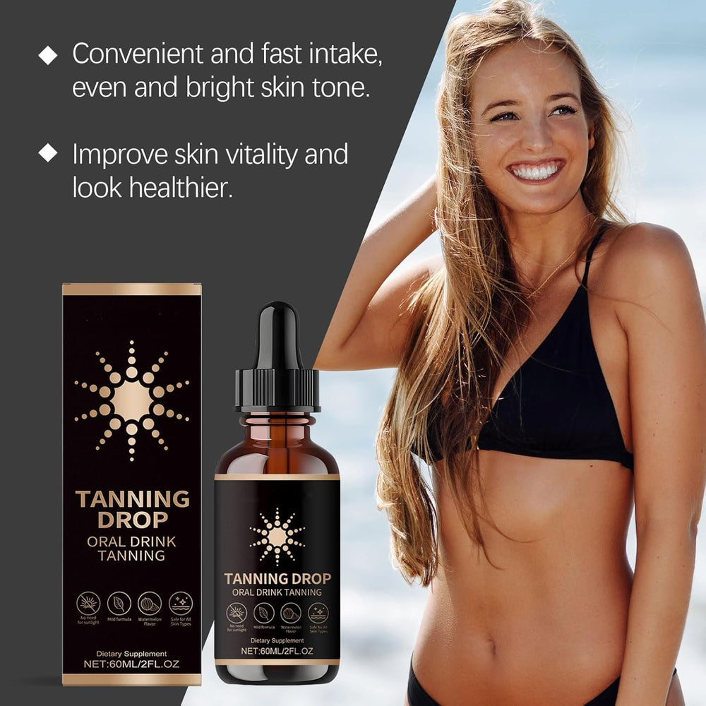 DASIUIP Tanning Drops tan shade swatch hints at long-lasting color
