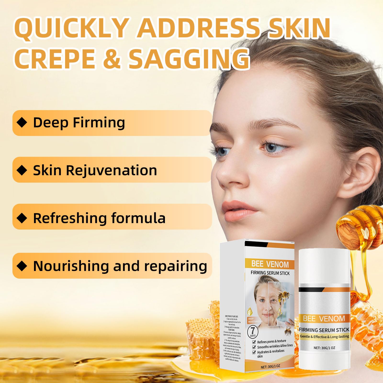 DASIUIP Bee Venom Serum Stick packaging showcases travel-friendly design