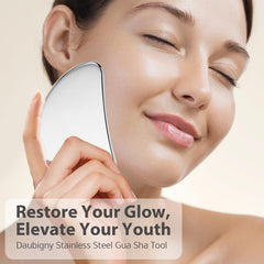 Daubigny gua sha neck shoulders massage to ease tension and boost circulation.