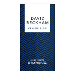 David Beckham Classic Blue juice inside bottle with citrus-aromatic notes.