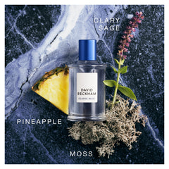 Premium packaging box for David Beckham Classic Blue fragrance.