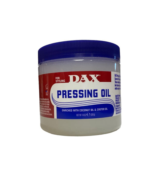 DAX Pressing Oil jar front view showing packaging for smooth lubrication tasks