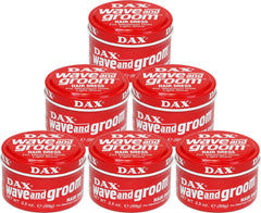 DAX Wave and Groom Hair Dress jar front view, thick pomade for short hair waves