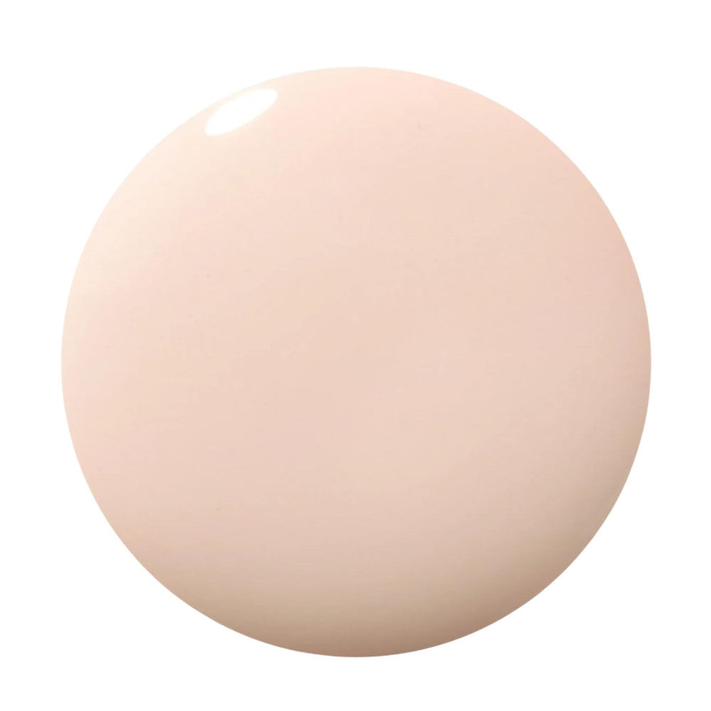Dazzle Dry Boss swatches on nails display a soft neutral nude shade.