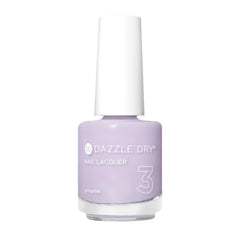 Dazzle Dry Faith nail lacquer bottle in pastel lavender for a long-lasting color.