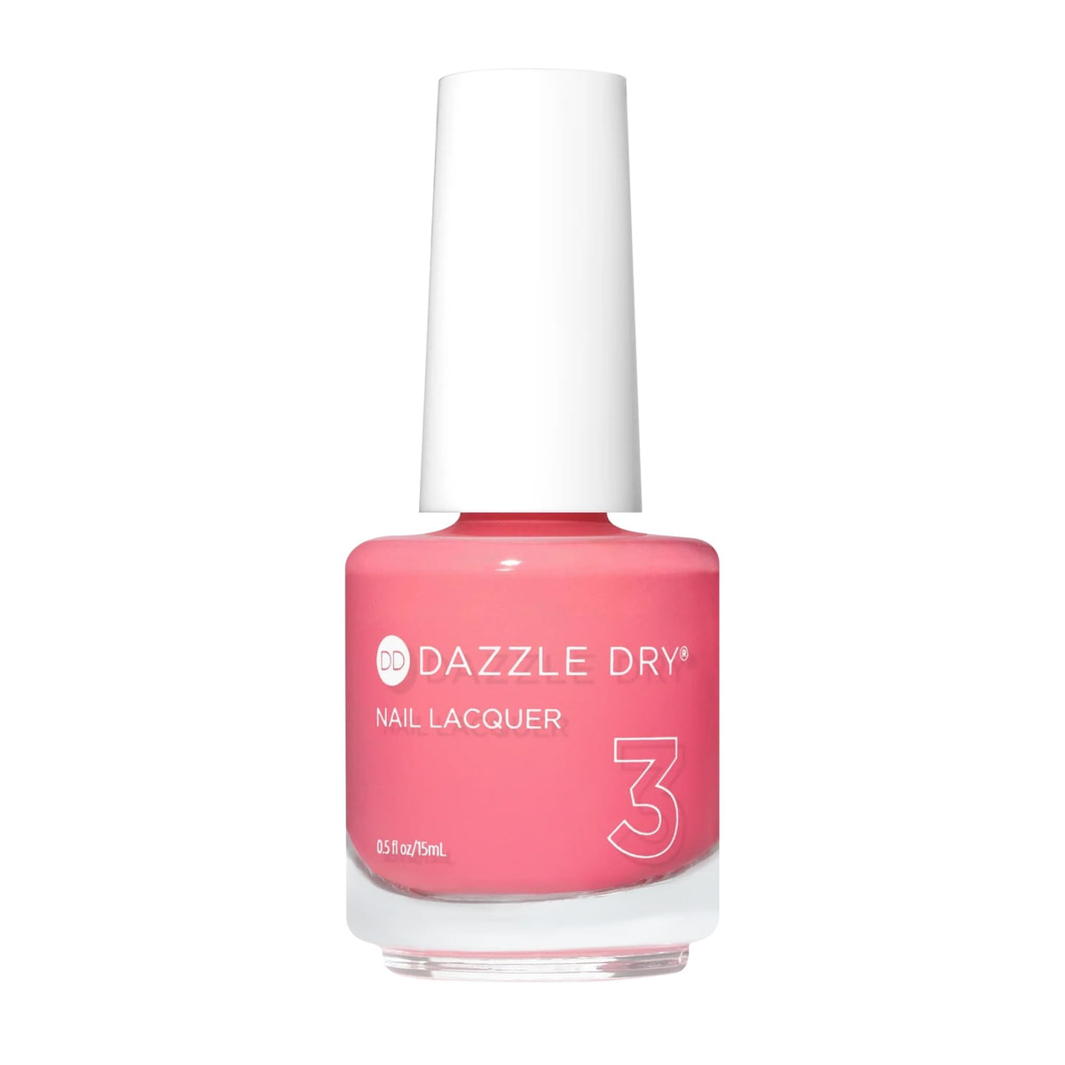 Dazzle Dry Going Cray Sea nail lacquer close-up, coral pink with long-lasting potential