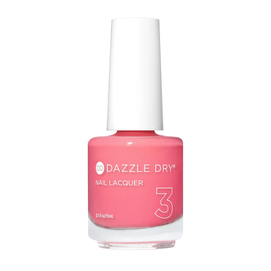 Dazzle Dry Going Cray Sea nail lacquer close-up, coral pink with long-lasting potential