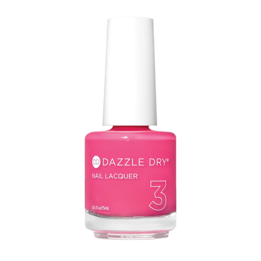 Dazzle Dry Raspberry Creme lacquer bottle showing quick-dry color.